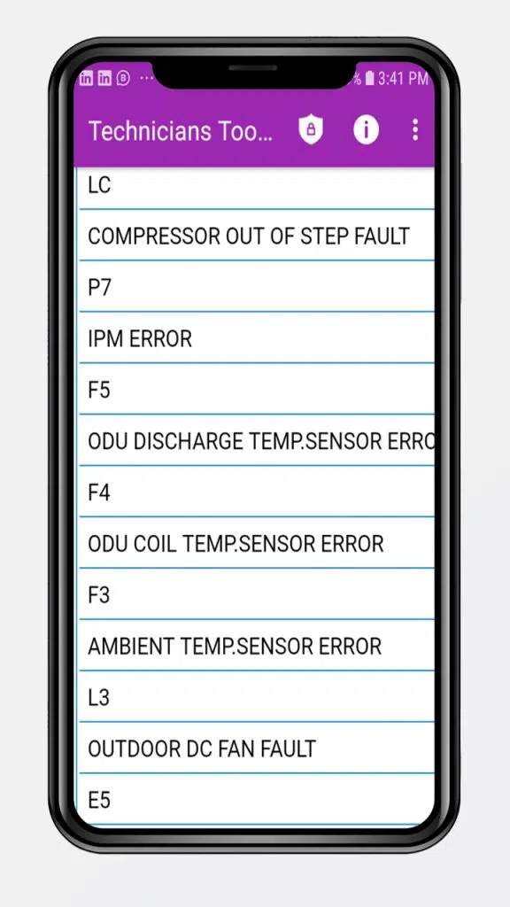 AC error Code App 2022