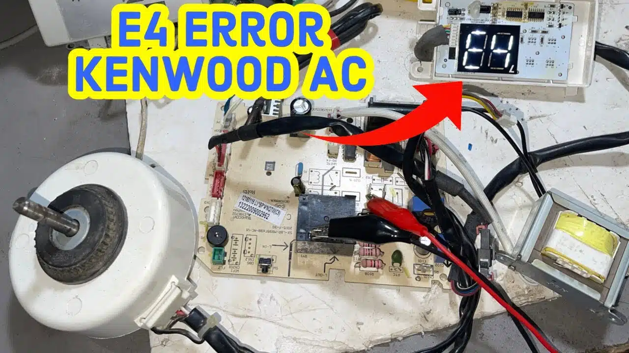 Troubleshoot E4 error in Kenwood
